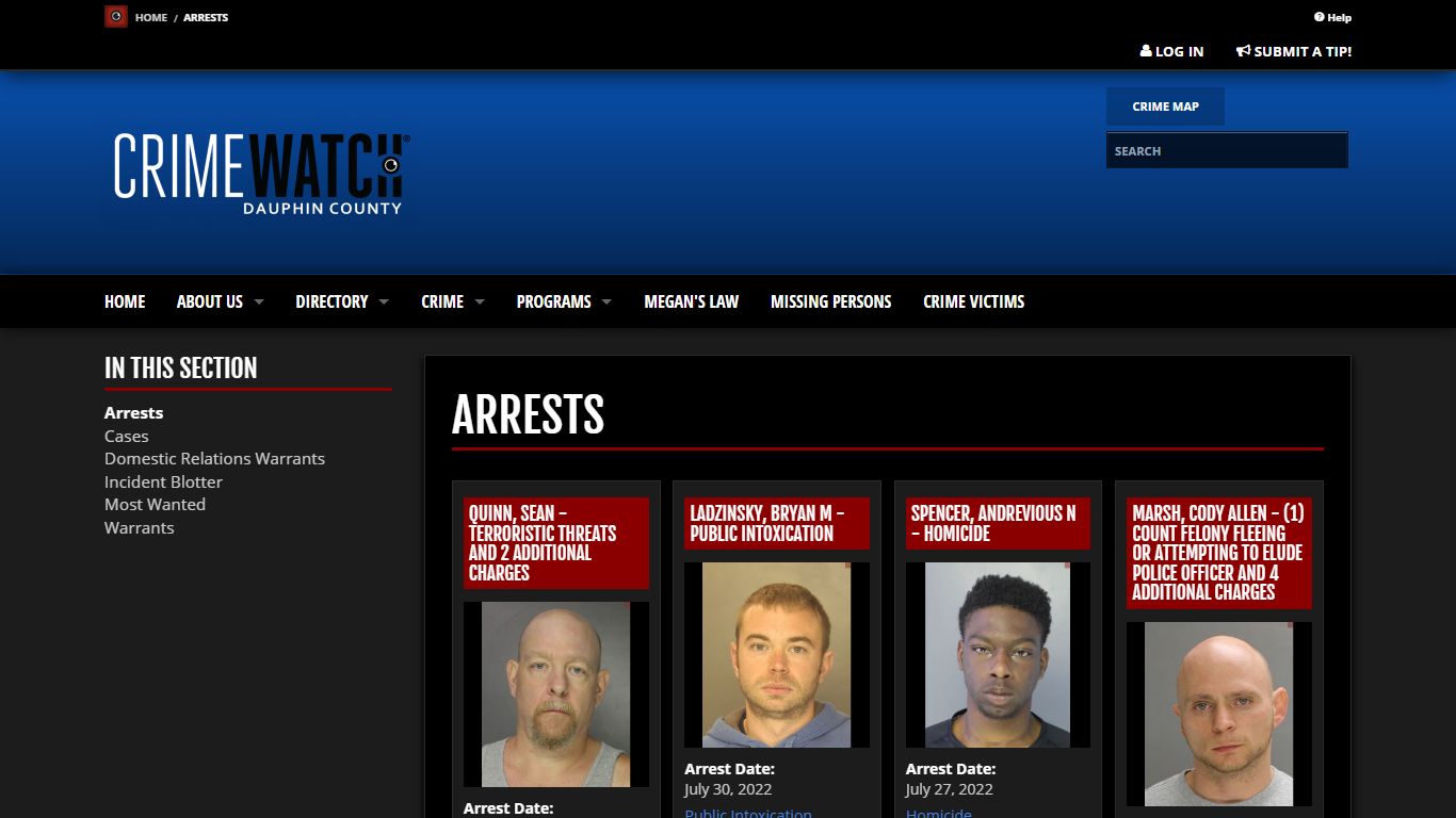 Arrests | CRIMEWATCH - Dauphin County